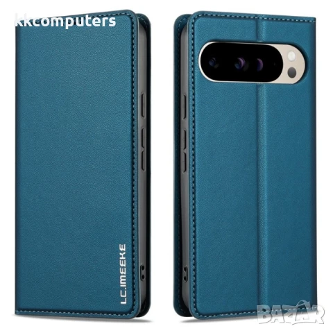 Google Pixel 9 Pro / Pixel 9 LC.IMEEKE Кожен Калъф и Протектор, снимка 3 - Калъфи, кейсове - 51122672