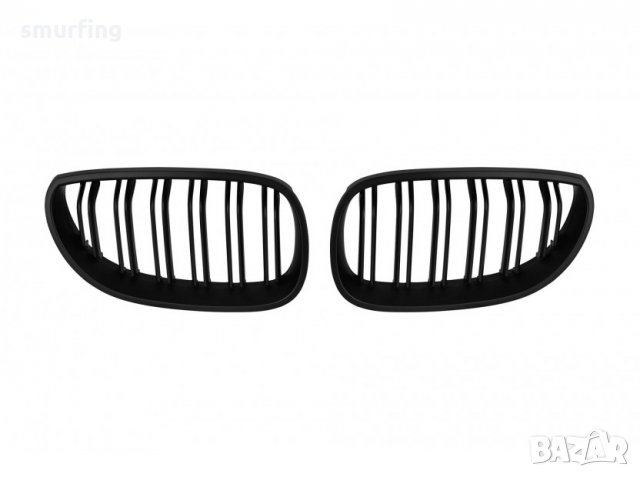 Бъбреци с двойни ребра черен мат за BMW серия 5 E60, E61 2004-2009, снимка 3 - Аксесоари и консумативи - 32370220