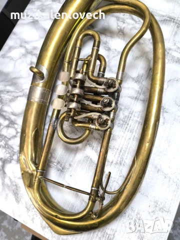 Bb Baritone instrumentenfabrik Christian Reiner - баритон, басфлигорна made in Germany, снимка 3 - Духови инструменти - 50891933