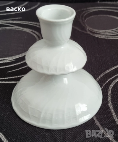 Hutschenreuther порцеланов свещник 1969 год. Германия, снимка 6 - Антикварни и старинни предмети - 51936317