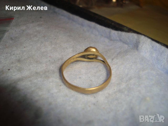 СТАРИНЕН СКЪПОЦЕНЕН БРОНЗОВ ПРЪСТЕН с ЕСТЕСТВЕН ГРАНАТ РЪЧНА МАЙСТОРСКА ИЗРАБОТКА - 19 ВЕК 27559, снимка 7 - Антикварни и старинни предмети - 36771149