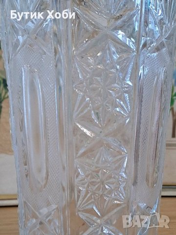 Ретро кристална ваза, снимка 3 - Вази - 40331176