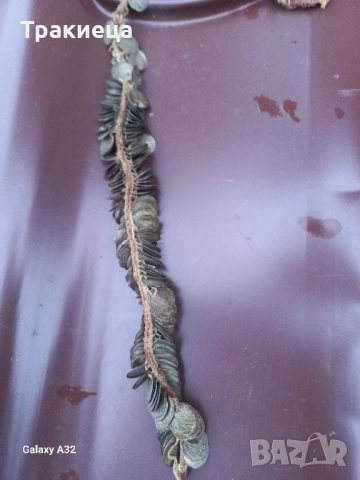 СТАР СРЕБЪРЕН ЖЕНСКИ НАКИТ ТРЕПКА ПРОЧЕЛНИК ТУРСКИ АКЧЕТА , снимка 2 - Антикварни и старинни предмети - 52687531