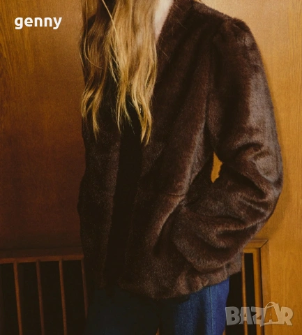 Ново палто с косъм,  H&M с етикет , снимка 2 - Палта, манта - 53193822