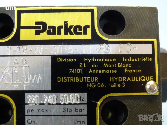Хидравличен разпределител Parker D-1V-W-20-B-TT-53 EC directional control valve 315Bar, снимка 5 - Резервни части за машини - 48691566