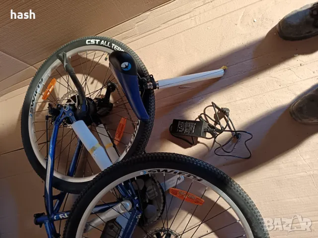 Планински велосипед електрически Swifty с полувградена батерия в рамката, 27.5", 36 волта, 7 скорост, снимка 7 - Велосипеди - 48972826