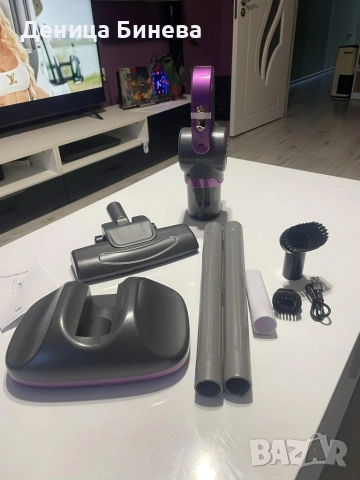 Безжична преносима прахосмукачка с голямо засмукване за отстраняване на ултравиолетови акари 3 в 1 , снимка 17 - Прахосмукачки - 53060439