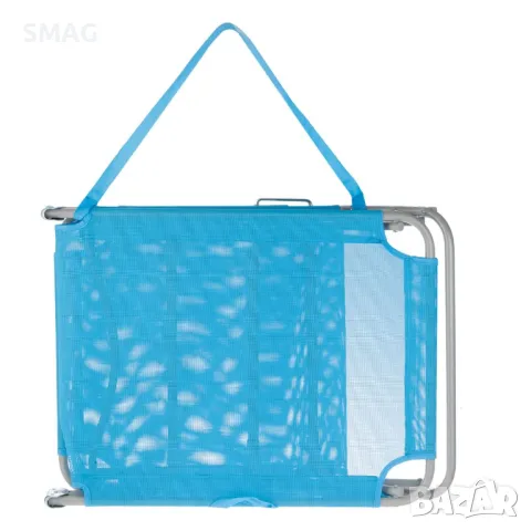 Плажен шезлонг Тюркоаз 188x55x24см S_1101807, снимка 3 - Къмпинг мебели - 50047737