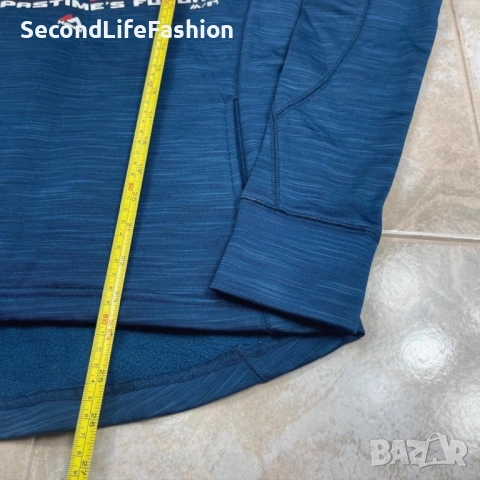 Дамска спортна блуза Majestic с 1/4 цип тъмносиньо размер S, снимка 3 - Блузи с дълъг ръкав и пуловери - 53155677
