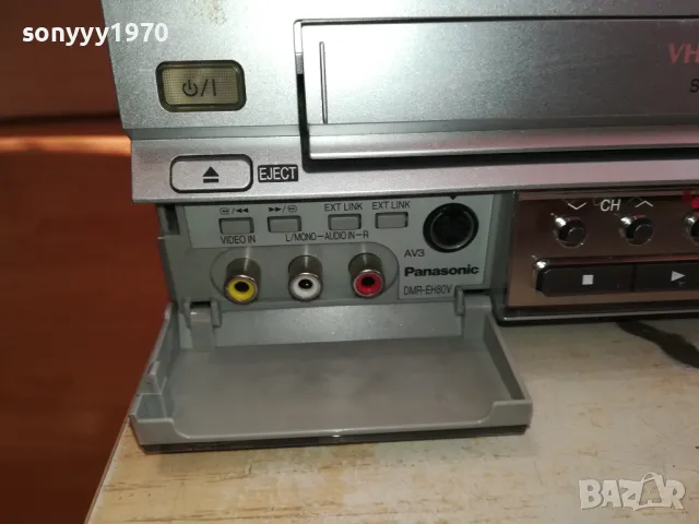 PANASONIC DMR-EH80V RECORDER HDD/DVD/VIDEO/SD CARD-ВНОС GERMANY 3012241637, снимка 8 - Плейъри, домашно кино, прожектори - 48499339