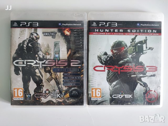 Crysis 2 и Crysis 3 игра за Ps3 Playstation 3 Пс3 всяка по 15 лв