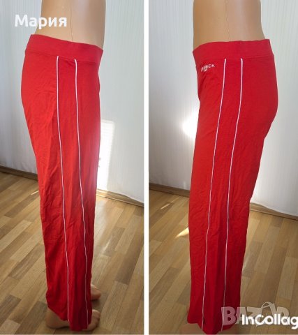 38 С Оригинален Reebok Дамски Спортен Клин Панталлн Широк Червен Памук и Еластан, снимка 15 - Спортни екипи - 39700273