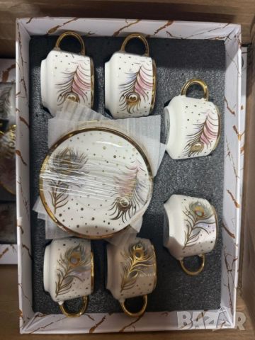 Луксозен сервиз за кафе – елегантност, която превръща всяка глътка в ритуал, снимка 5 - Сервизи - 52409016