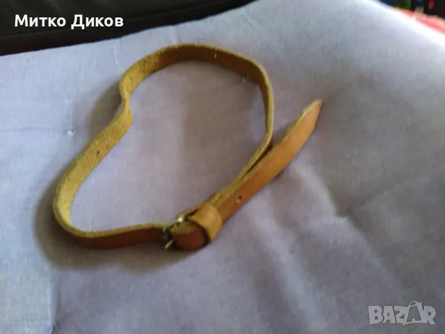 Коланче естествена кожа 62см на 15мм