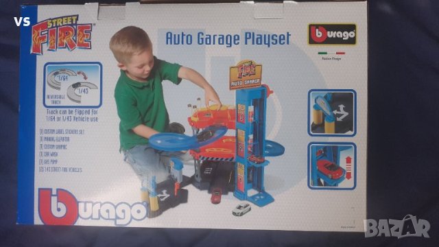 Burago гараж писта, снимка 1 - Коли, камиони, мотори, писти - 43946049