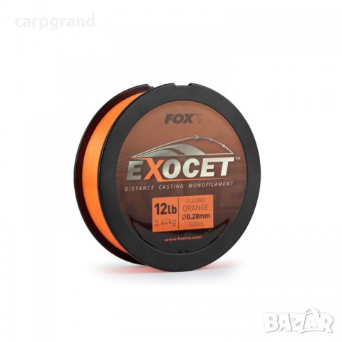 Влакно FOX Exocet Fluoro Orange Mono 1000м., снимка 1 - Макари - 33167346