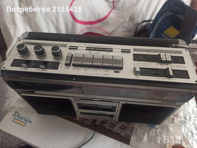 Радио касетофон Philips 8589, снимка 3 - Радиокасетофони, транзистори - 43015786