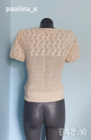 Три различни броя / Винтидж! Памучна блуза тип туника от плетена дантела , снимка 4 - Туники - 51017987