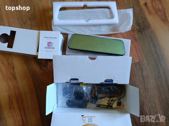 WeBeqer Dashcam, даш камера в  огледало с 10" сензорен екран, 64GB карта, 4K+1080P, 170 градуса..., снимка 11 - Аксесоари и консумативи - 50501438