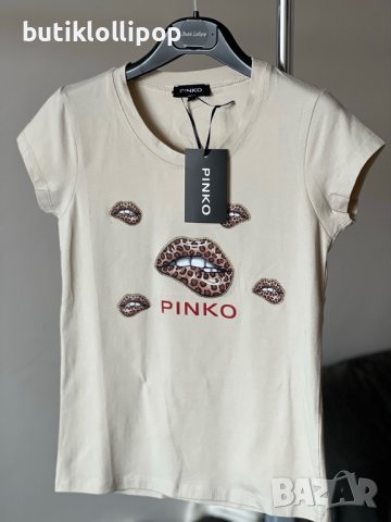 Тениска pinko целувки, снимка 1 - Тениски - 39633796
