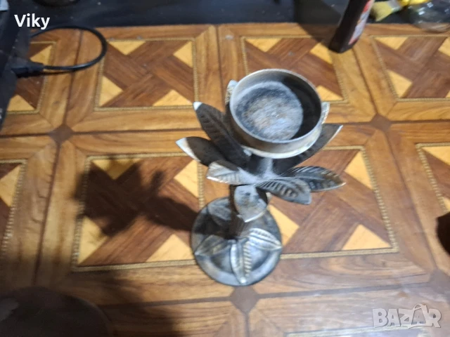 свещик ковано желязо с лампион, снимка 9 - Декорация за дома - 51091492