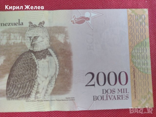 БАНКНОТА 2000 БОЛИВАРА ВЕНЕЦУЕЛА ПЕРФЕКТНА МНОГО КРАСИВА СТИЛНА ИДЕАЛНА ЗА КОЛЕКЦИЯ 28384, снимка 7 - Нумизматика и бонистика - 37132036