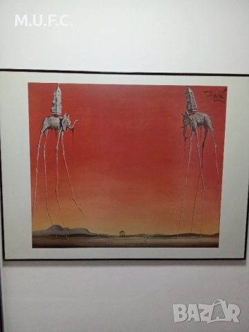 Салвадор Дали.52см на 62см.Уникална., снимка 14 - Картини - 52490474