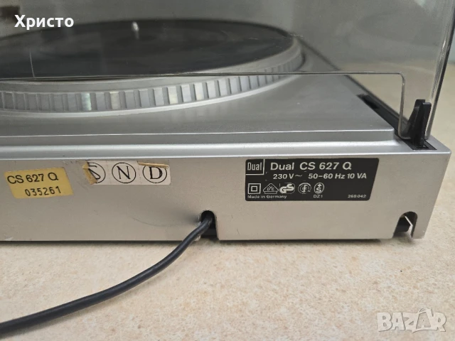 🔊 Dual CS 627 Q 🔊 Direct drive Quartz, снимка 7 - Грамофони - 50770456