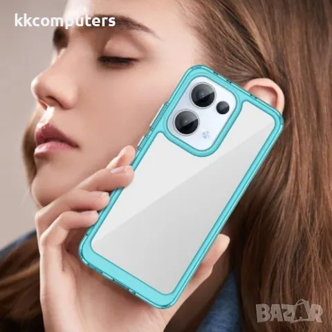 Oppo Reno13 5G Силиконов Калъф Anti-drop TPU + Acrylic и Протектор, снимка 10 - Калъфи, кейсове - 49890113