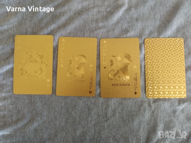 Колекционерски златни карти за покер., снимка 2 - Карти за игра - 52287784
