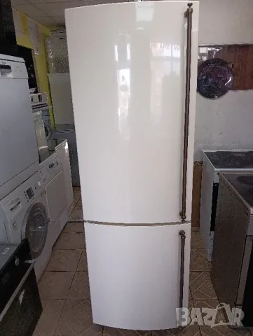 Бежов комбиниран хладилник с фризер ретро дизайн Smeg с две години гаранция!, снимка 1