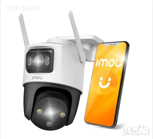 Wi-Fi двойна камера 8MP - Imou Outdoor Camera Cruiser Dual (IPC-S7XP-8M0WED, снимка 1 - HD камери - 48926907