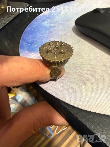 стар бронзов Болярски пръстен 17/18 век, снимка 5 - Антикварни и старинни предмети - 53570120