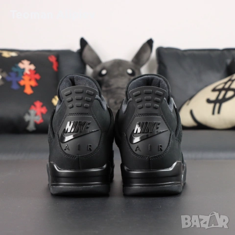Обувки Air Jordan 4 Black Cat, Джордан 4 Блек Кет, снимка 6 - Други - 53399192