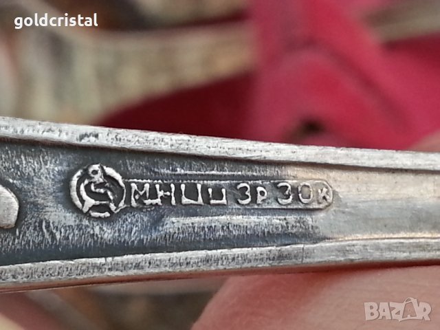 Руски посребрени лъжици и вилици, снимка 2 - Антикварни и старинни предмети - 37488211