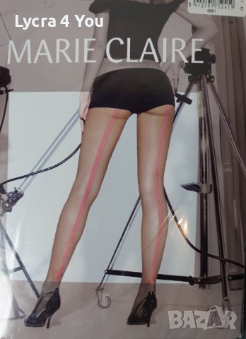 Marie Claire M размер дамски луксозен чорапогащник с розов ръб отзад , снимка 8 - Бельо - 43474017