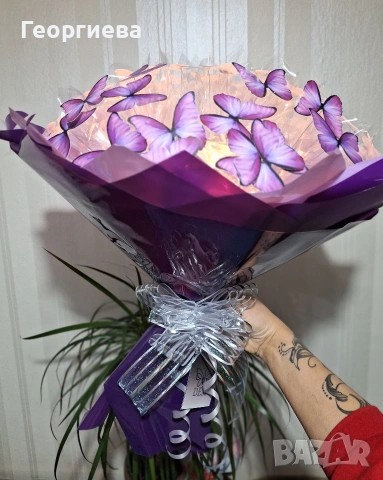 🎀Светещи ръчно изработени букети ✨️🦋, снимка 10 - Други стоки за дома - 53083239