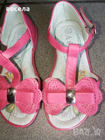 Детски сандали, розов цвят номер 25,стелка от естествена кожа, леки и удобни, снимка 1 - Детски сандали и чехли - 37212750