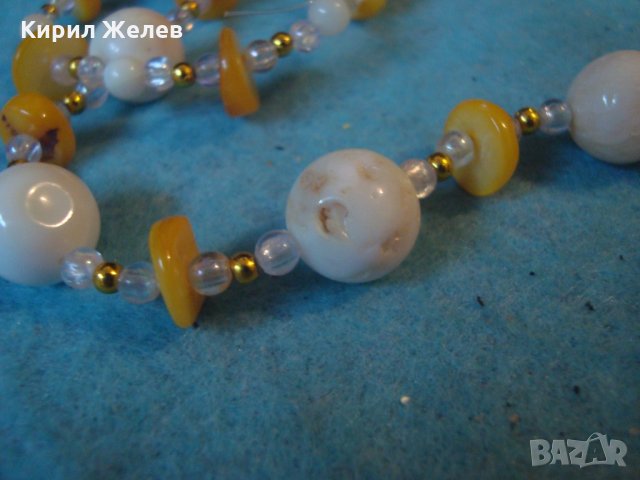 ФЕШЪН АРТ КОЛИЕ от НАТУРАЛНИ СКЪПОЦЕННИ КАМЪНИ МИДИ и МЪНИСТА РЪЧНА МАЙСТОРСКА ИЗРАБОТКА 6743, снимка 12 - Колиета, медальони, синджири - 35100768