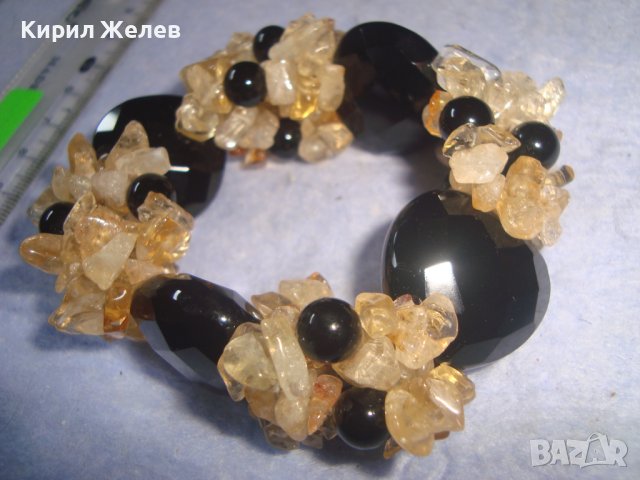 ПРЕКРАСНА СКЪПОЦЕННА ФЕШЪН АРТ ГРИВНА от ЕСТЕСТВЕНИ ПОЛУСКЪПОЦЕННИ ФАСЕТИРАНИ КАМЪНИ 28006, снимка 11 - Гривни - 37065334