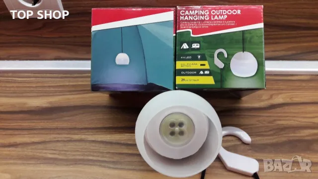 Къмпинг LED лампа с въже за закачане, снимка 5 - Къмпинг осветление - 48647789