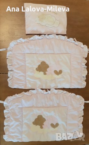 Бебешки памучни одеала, обиколници и комплекти за кошара, хавлия, пелени , снимка 4 - Спално бельо и завивки - 40190783