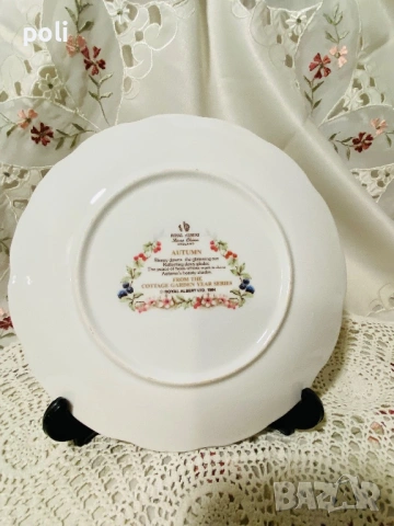 порцеланова чиния за стена , снимка 3 - Декорация за дома - 53106761