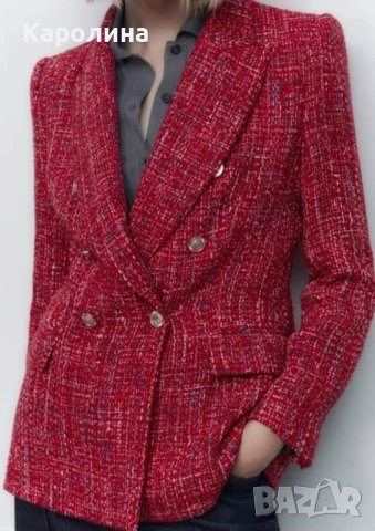 Нов дамски блейзър на #ЗАРА с етикет 