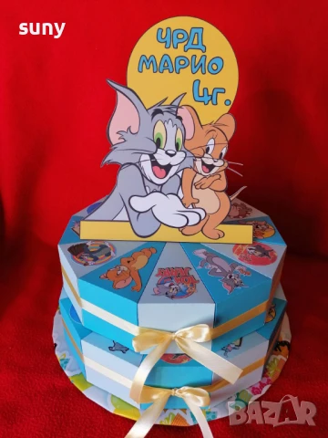 Картонена торта Стич, снимка 13 - Други - 50953363