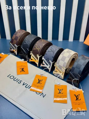 Louis Vuitton Колан Естествена Кожа Луис Витон Код D2074, снимка 7 - Колани - 49405553