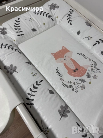 Повивалник GULLIVER + кошове + подложка + протектор, снимка 2 - Мебели за детската стая - 53569398