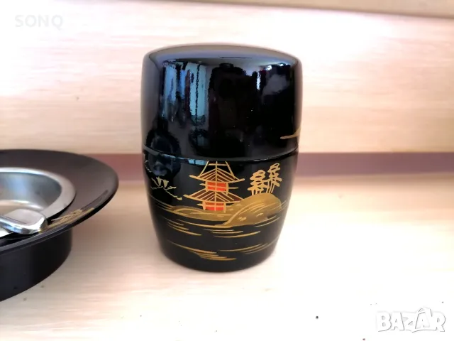 Страхотен Стар Японски Сет За Пушене-1970г., снимка 6 - Антикварни и старинни предмети - 49615569