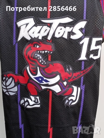 Мъжки потник Mitchell & Ness Vince Carter Toronto Raptors seasons 1998/99. размер XL , XXL, снимка 3 - Тениски - 52048733
