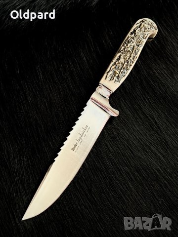 Класически немски (баварски) ловен нож с трион (Niker)., снимка 2 - Ножове - 40251880
